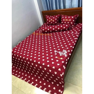 Bộ gra giường 5 món ẢNH THẬT mẫu caro m6.2m