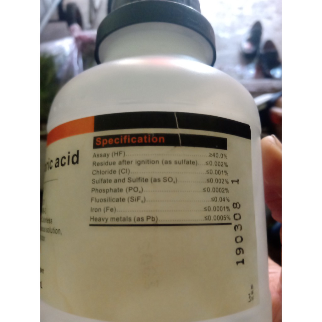 Dung dịch tẩy ốc titan - HF (Axit flohydric) + HNO3 - Bộ tẩy ốc titan - Hóa chất tẩy ốc ti tan.