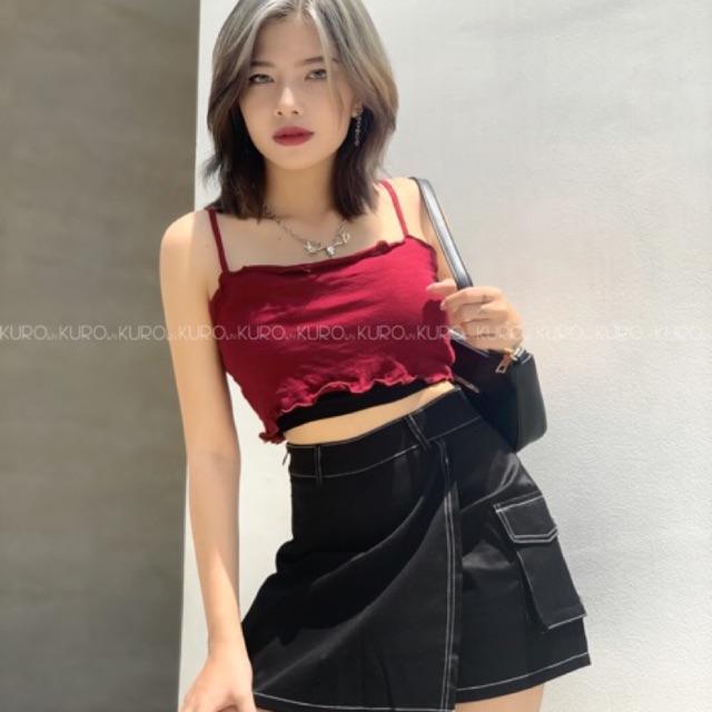 Quần váy túi hộp 2 màu (hình shop chụp điện thoại)