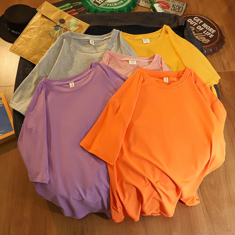Áo Thun Nữ Màu Sắc Đơn Giản Thời Trang