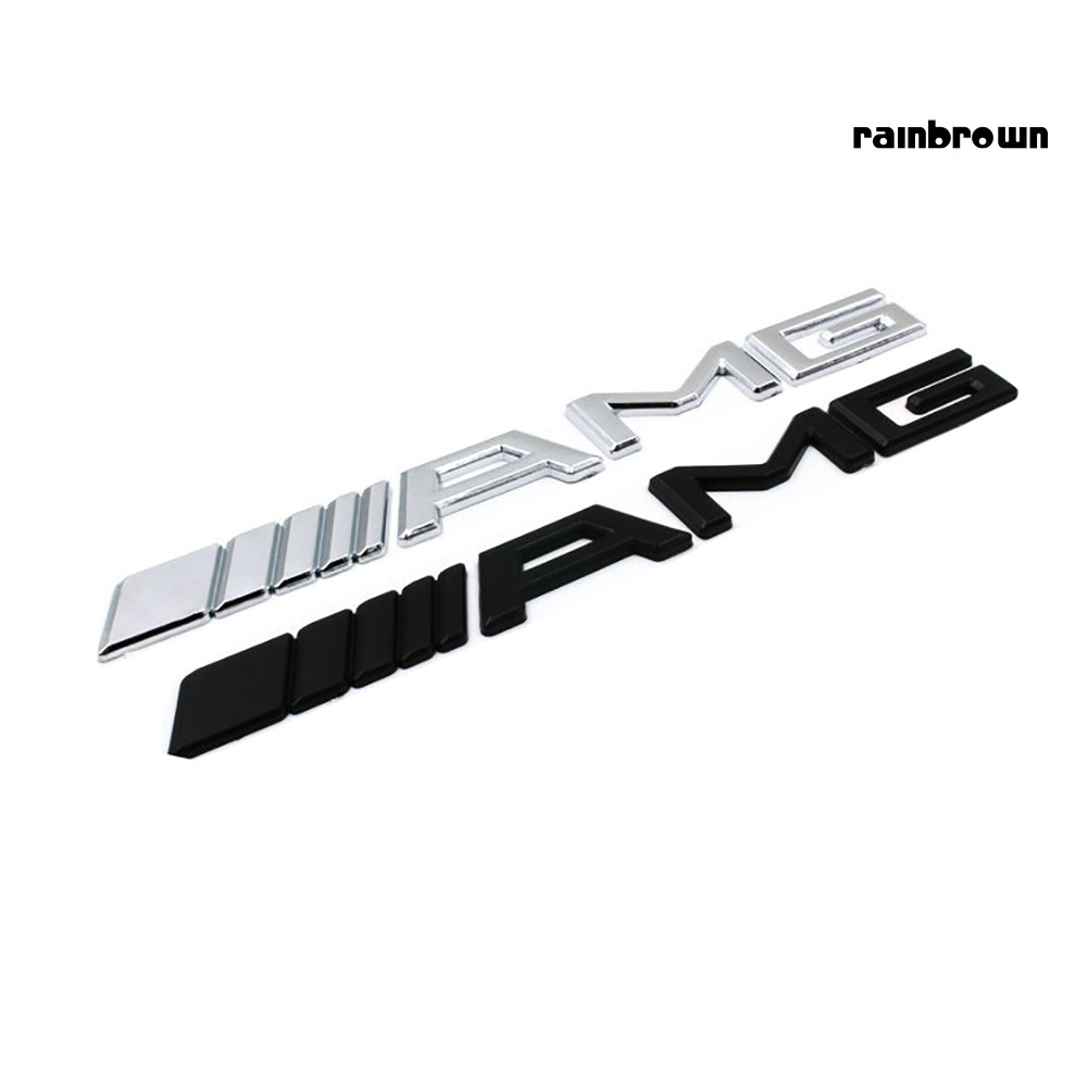 Miếng dán logo 3d trang trí xe hơi Benz Amg sành điệu