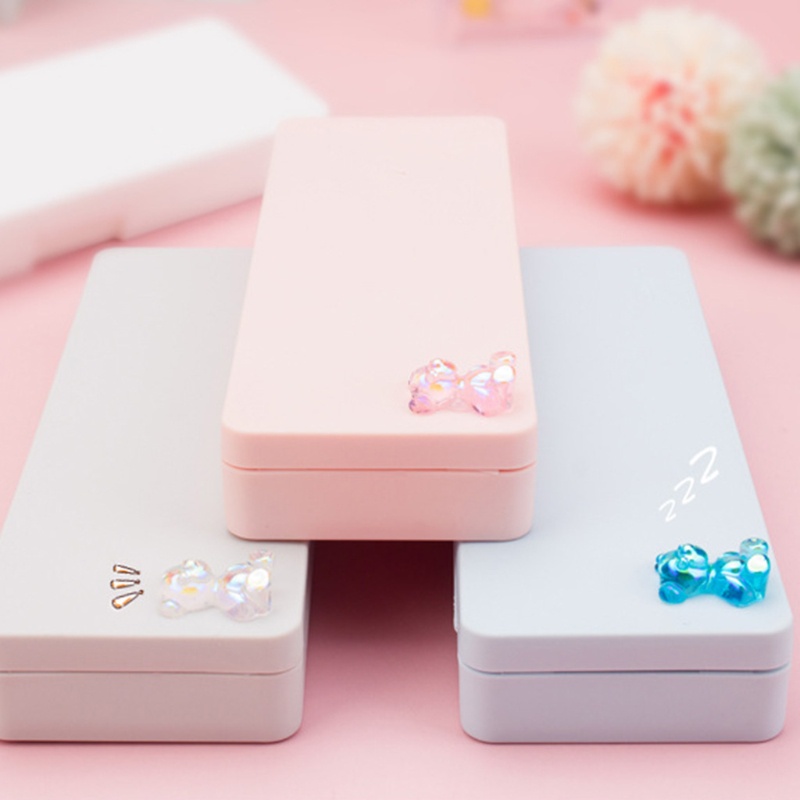 Túi Đựng Bút Đa Năng Hình Chữ Nhật Sức Chứa Lớn In Họa Tiết Dễ Thương