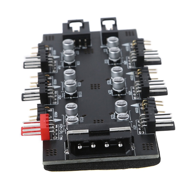 Hub Chia Cổng 1 Sang 8 Nhiều Cổng RGB PWM 12V 4 Pin Chuyên Dụng Cho Bo Mạch Chủ PC