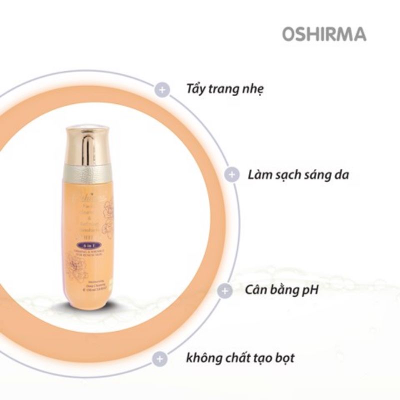 Gel Rửa Mặt Trắng Da Nhân Sâm 6in1 Oshirma 150ml