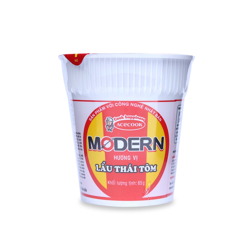 Mì Modern lẩu Thái tôm ly 65g