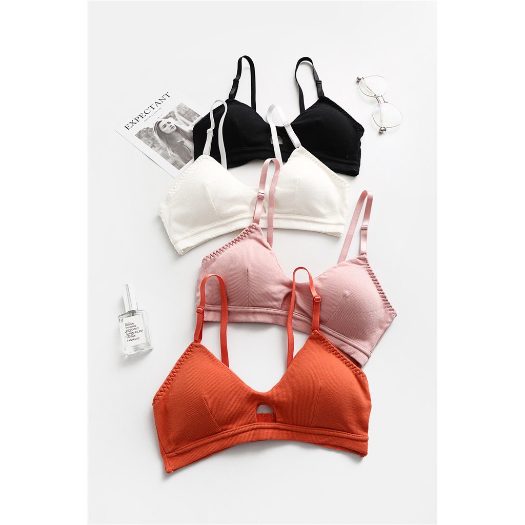 Áo Lót Bra Cotton Gân Form Cài Sau, Ôm Trọn Bầu Ngực, Nâng Đỡ Đẹp