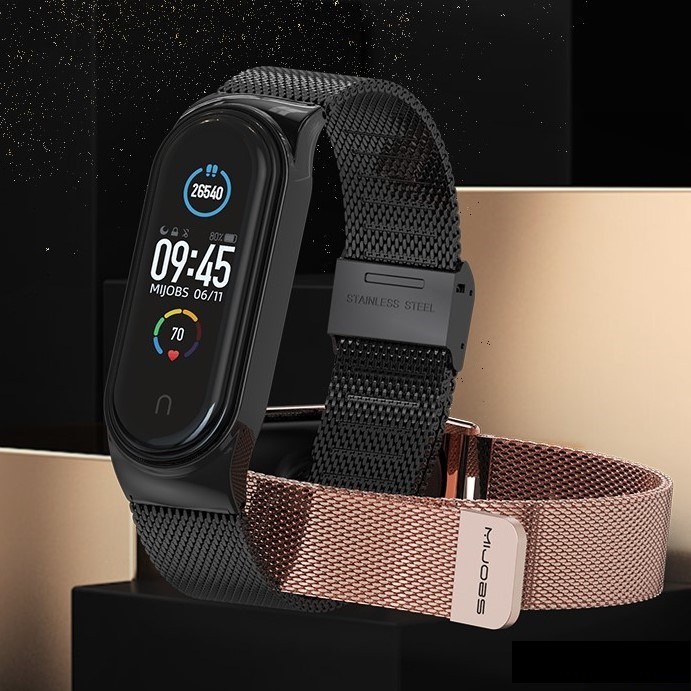 [Mi band 5/6] Dây thay nam châm Mi band 5/6 chính hãng Mijobs - dây đeo thay thế miband 5/6 milanese loop (Mijobs)