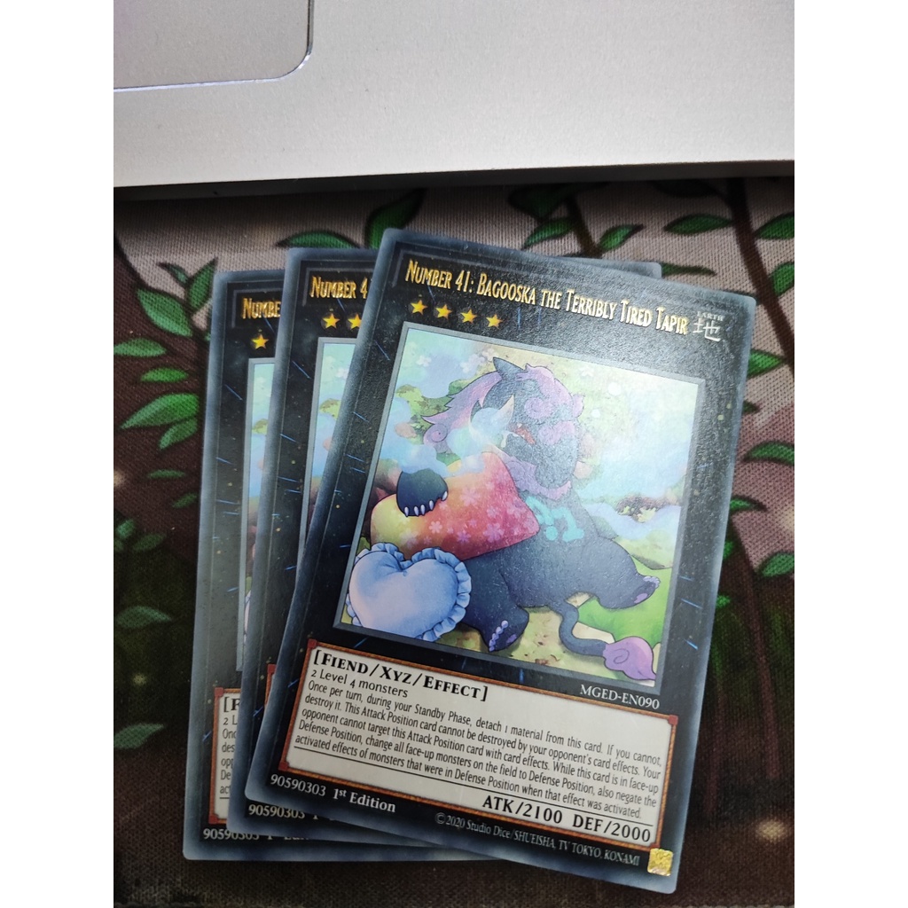 1 lá thẻ bài Number 41: Bagooska the Terribly Tired Tapir - MGED-EN090 - Rare 1st Edition