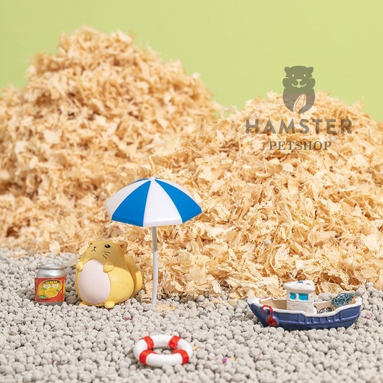 Mùn cưa nén 1Kg lót chuồng Hamster ,sóc, nhím