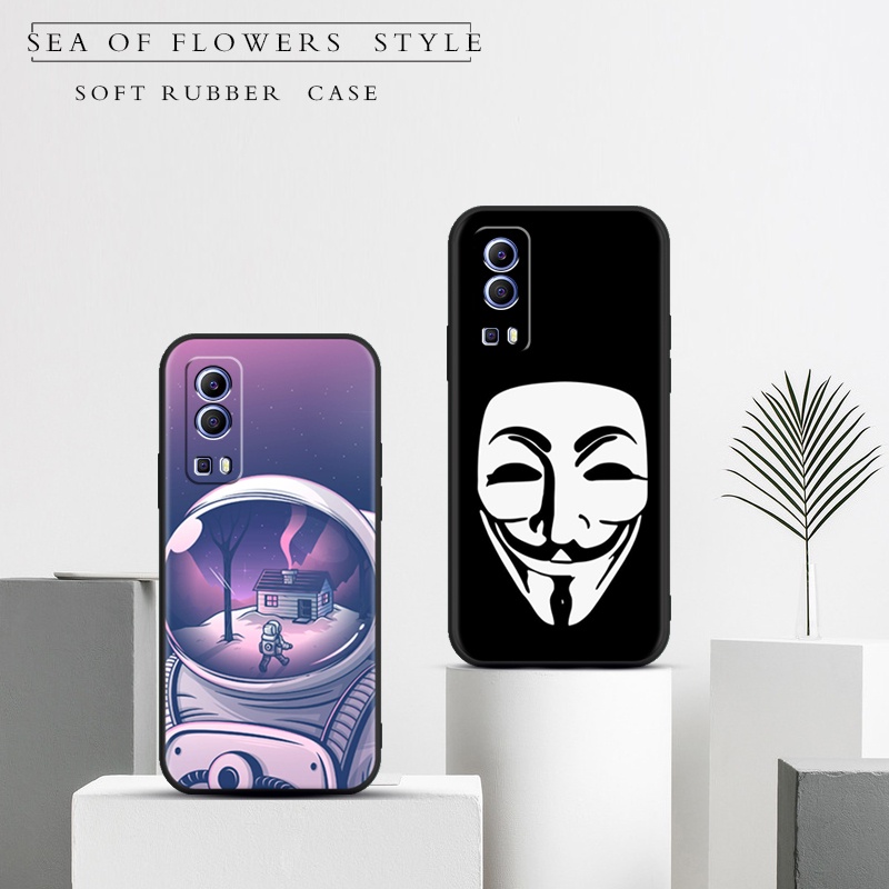 Ốp Điện Thoại TPU Silicon Cao Su Mềm Chống Nứt Màu Đen Chất Lượng Cao Cho VIVO Y72 5G