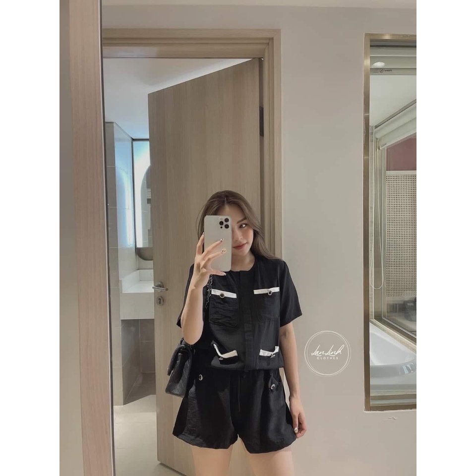 Set bộ đũi viền túi pha cộc nhiều màu