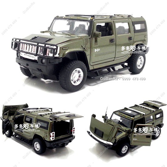 Xe Mô Hình Kim Loại Hummer H2 Tỉ Lệ 1:32 - Mz - 9724x