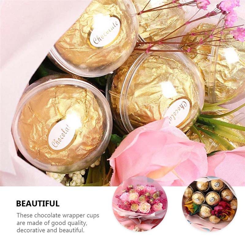 Set 10 giá đỡ với cốc đựng kẹo bằng acrylic trong suốt DIY