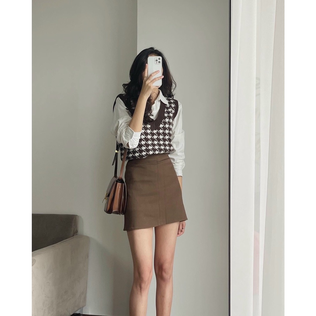 ÁO GILE LEN ZICZAC CỔ V (kèm ảnh thật)