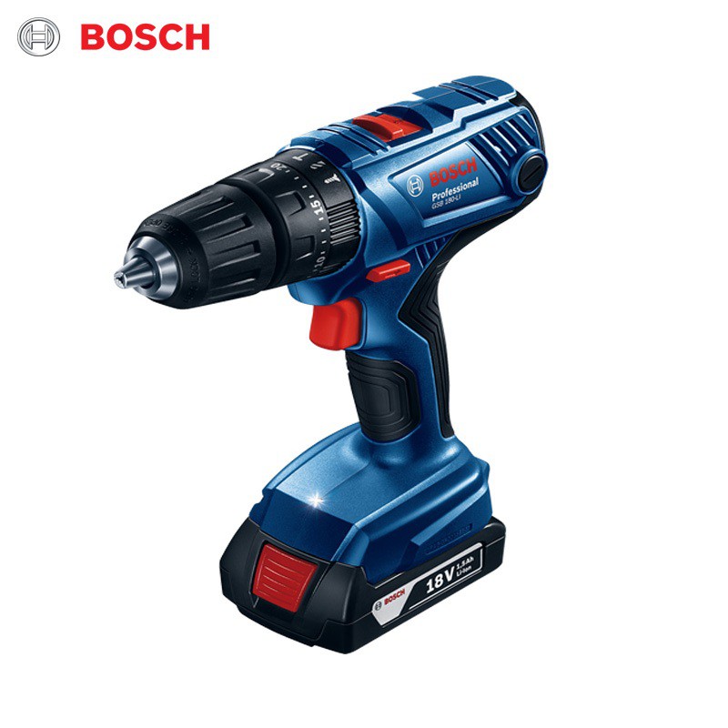 Máy khoan pin Bosch GSB 180-LI (Hộp công cụ + set 41 món)