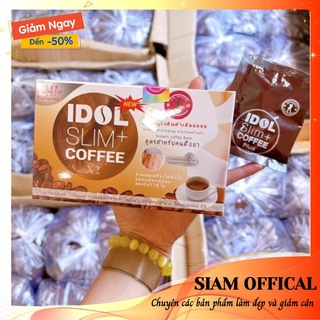 Giảm cân cà phê Idol slim coffee x2 chính hãng Thái Lan, giúp giảm 3-5kg sau 1 tháng sử dụng - hộp 10 gói