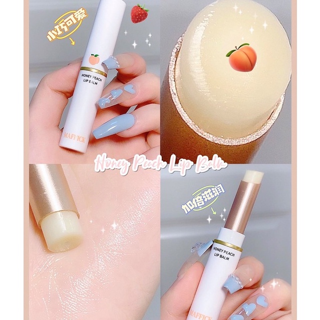 Son dưỡng môi vị đào Maffick Honey Peach Lip Balm Sena Beauty