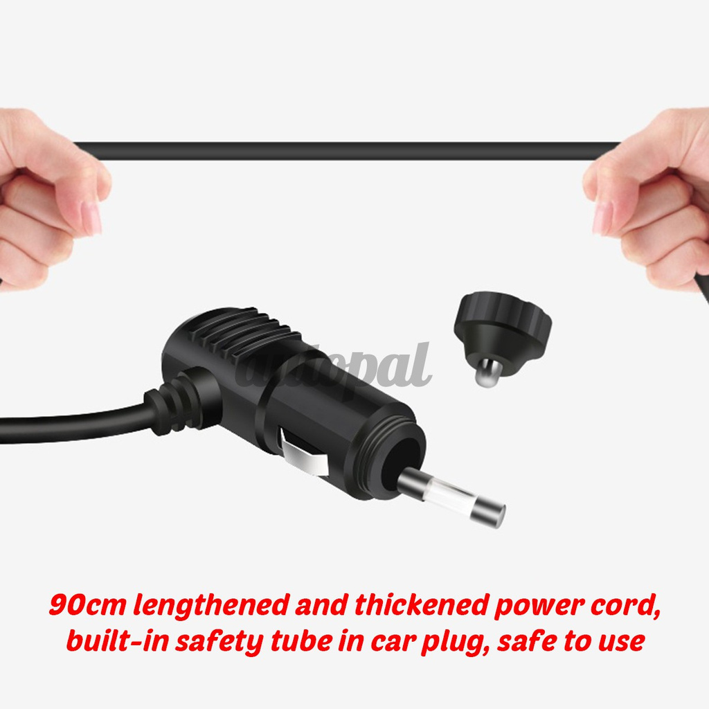 Quạt Điện Thoại Hai Đầu 12 / 24v Có Cổng Usb Và Giá Đỡ Xoay Tiện Dụng Cho Xe Hơi