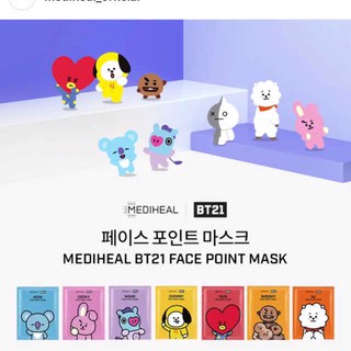 MẶT NẠ MEDIHEAL BT21 FACE POINT MASK