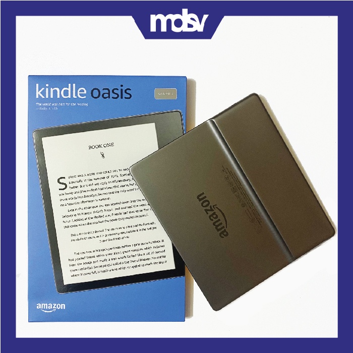 Máy đọc sách Kindle Oasis 3  nhập chính hãng từ Amazon màn hình vàng warmlight, chống nước IPX8