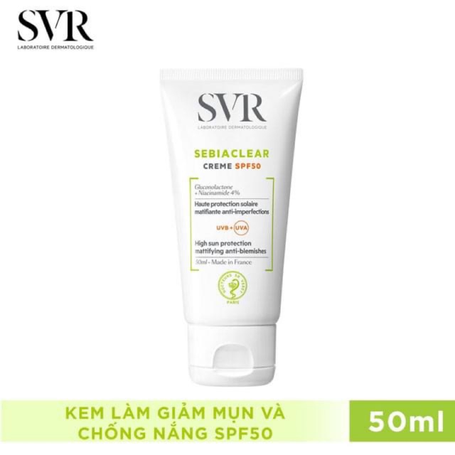Kem Giúp Giảm Mụn Và Chống Nắng SVR Sebiaclear Creme SPF50 50ml