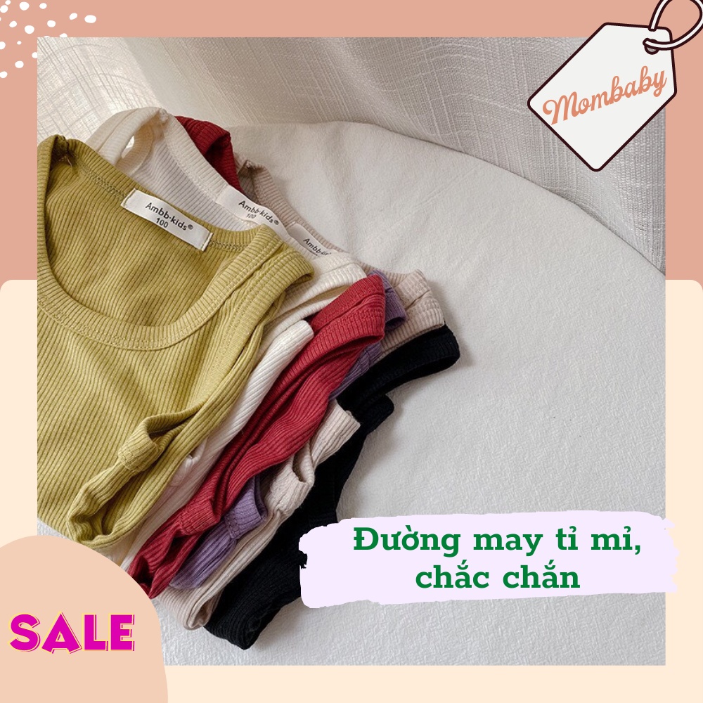 [Ambb-kids QC] ÁO BA LỖ THUN TĂM MỀM CO DÃN CHO BÉ TRAI, BÉ GÁI☀️(Chính hãng)