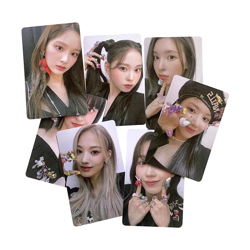 Set 7 Tấm Thẻ Ảnh In Hình Các Thành Viên Nhóm Nhạc Kpop Nmixx