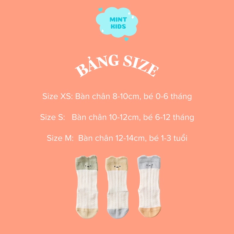 Tất Cổ Cao, Tất Lưới Cho Bé, Nemo Baby Mềm Mại,Tất Chống Trượt Cho Bé 0 Đến 3 Tuổi TL-05