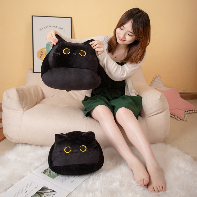 &lt;Chuyển phát nhanh&gt; 9-25 cm Búp bê mèo đen ngộ nghĩnh dễ thương nhồi bông mềm mèo đen sang trọng Gối trẻ em Đồ chơi cho bé gái