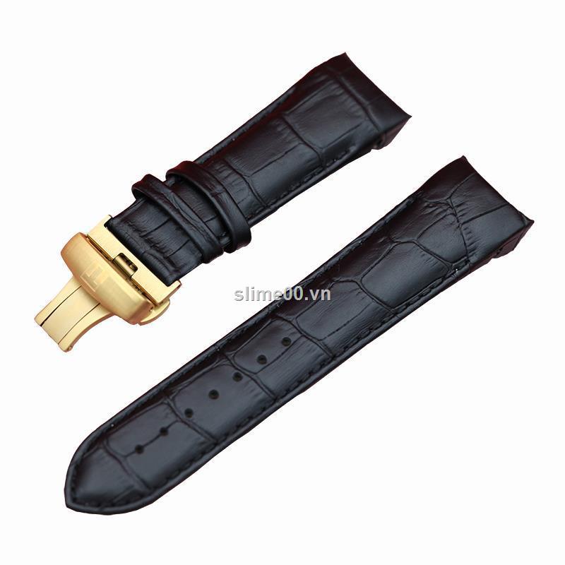 Dây đeo da cho đồng hồ nam T035 1853 Kurtu T035627a t035407a 24MM