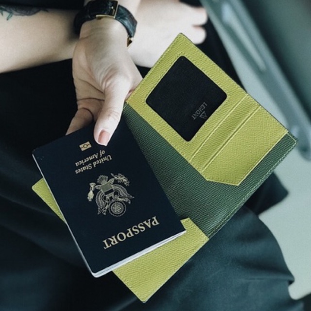 VÍ HỘ CHIẾU PASSPORT LEMONT DA THẬT