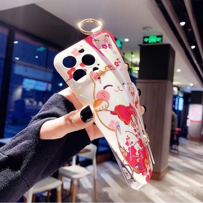 Ốp Lưng Hình Mèo Cầu Tài Nhiều Mẫu Mã Cho Điện Thoại iphone x 11 12 13 14 15 pro max plus