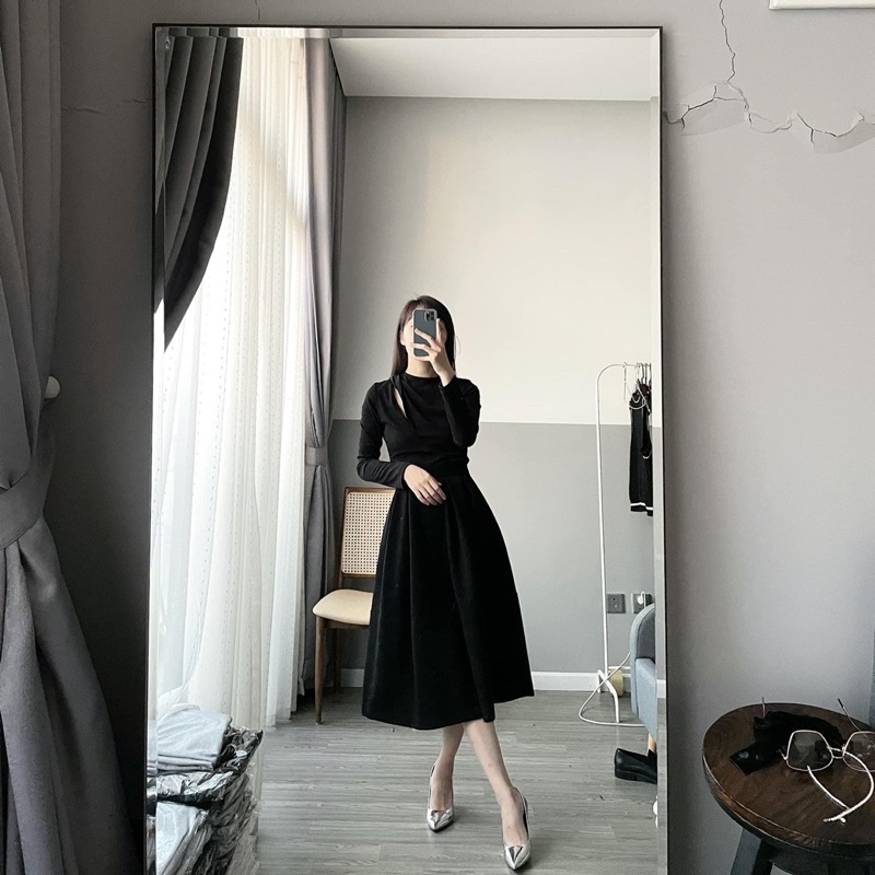 Cv469 - chân váy kaki lưng chun