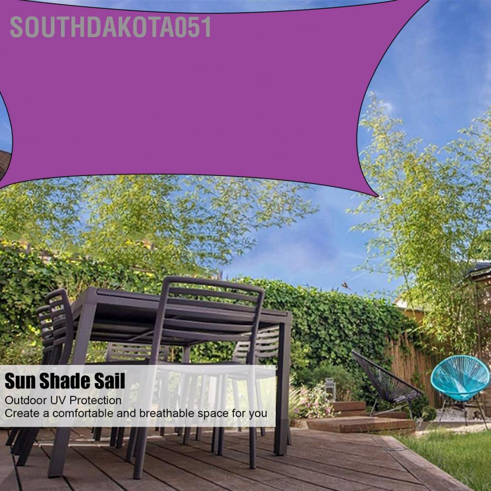 Hàng HOT Tấm Bạt Che Nắng Ngoài Trời Không Thấm Nước hình chữ nhật có thể gập lại cho Hồ bơi sân vườn【Southdakota051】