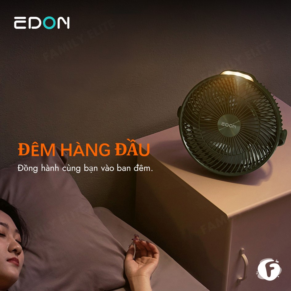 Xiaomi Edon Quạt Trần 8000mah Có Thể Sạc Lại Dùng Khi Đi Cắm Trại E708