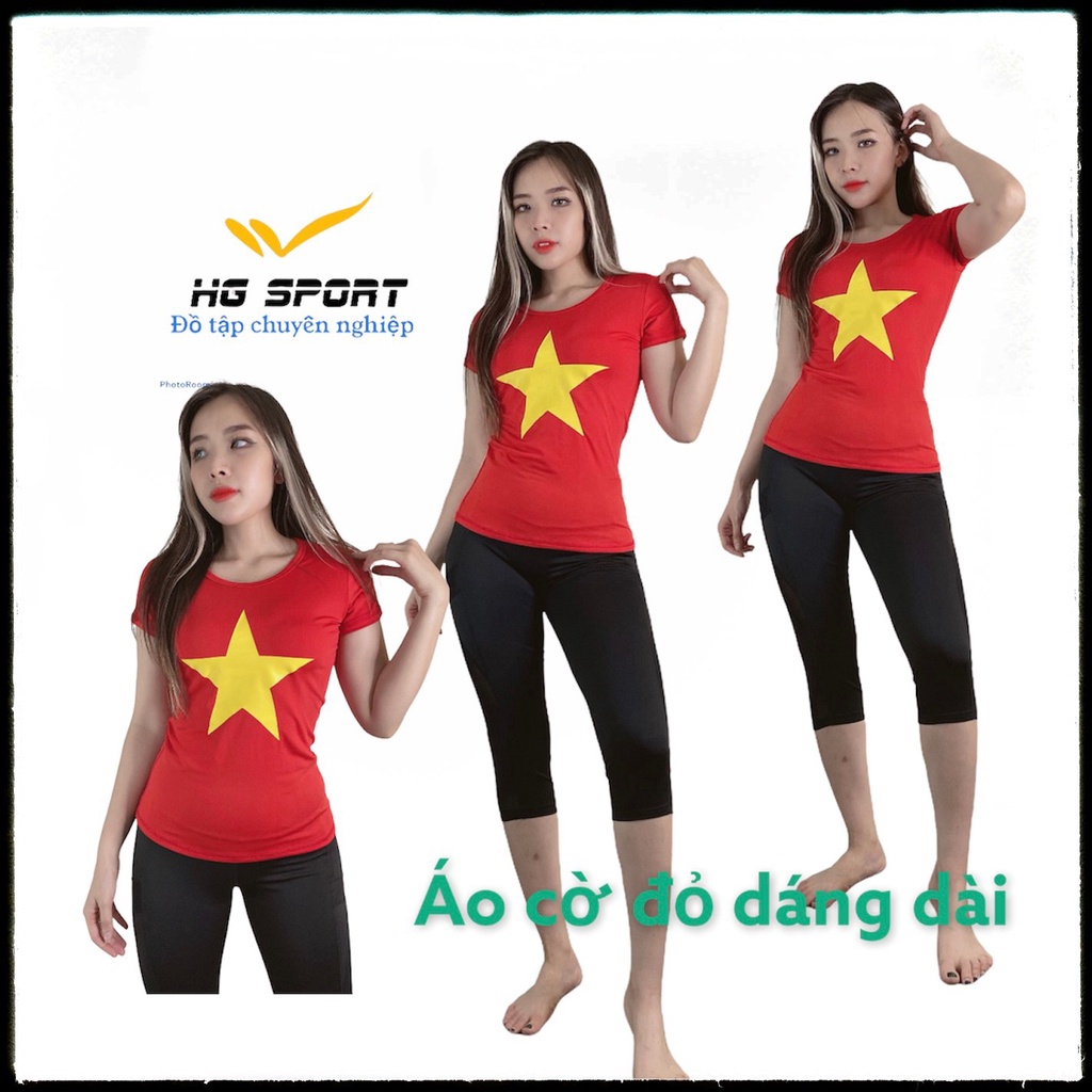 Áo cờ đỏ sao vàng, Áo tập Gym, Yoga, áo đồng phục đội nhóm, cổ vũ , hội thao số lượng lớn ACD01