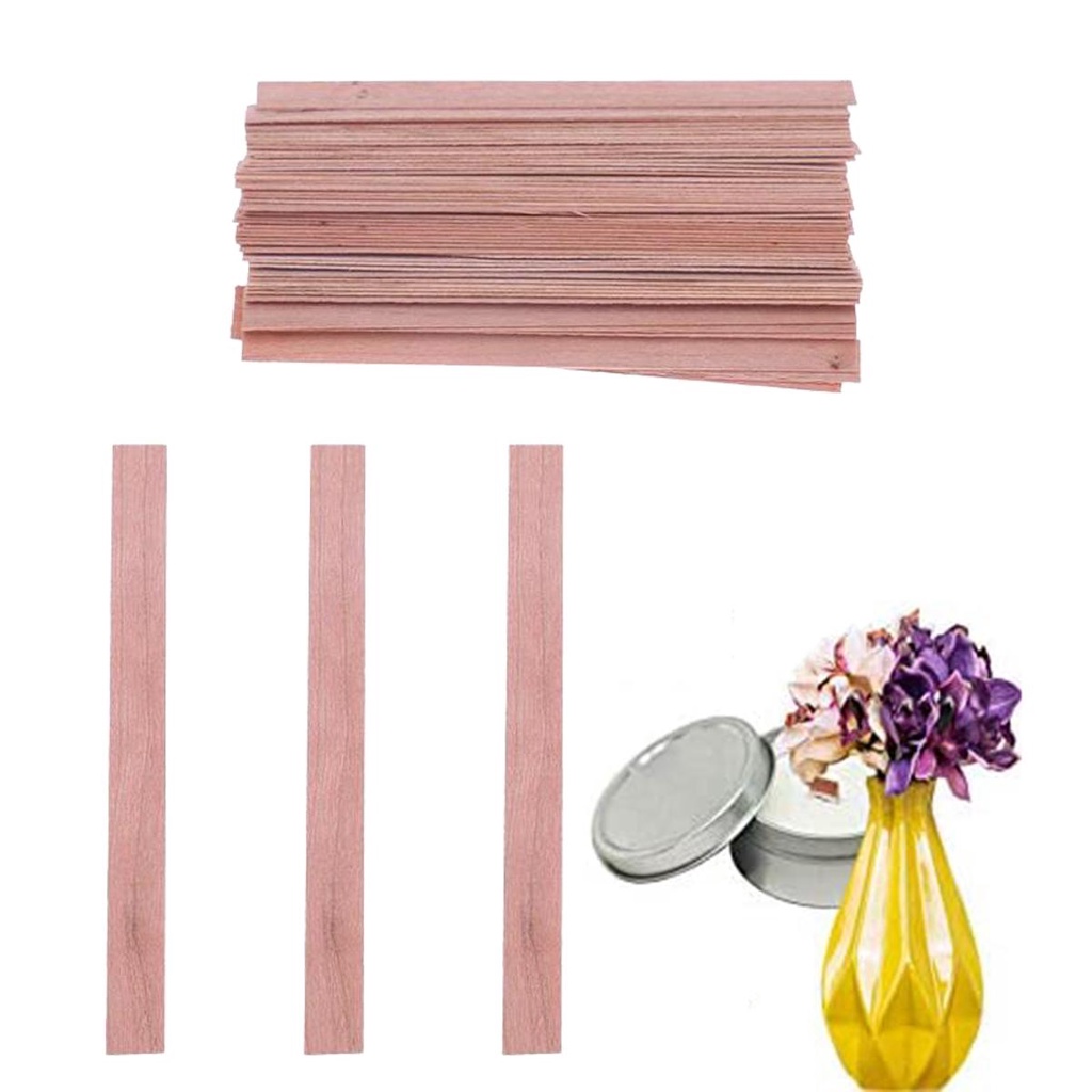 Set 50 Cây Nến Bằng Gỗ Dùng Trang Trí Tiệc Cưới DIY