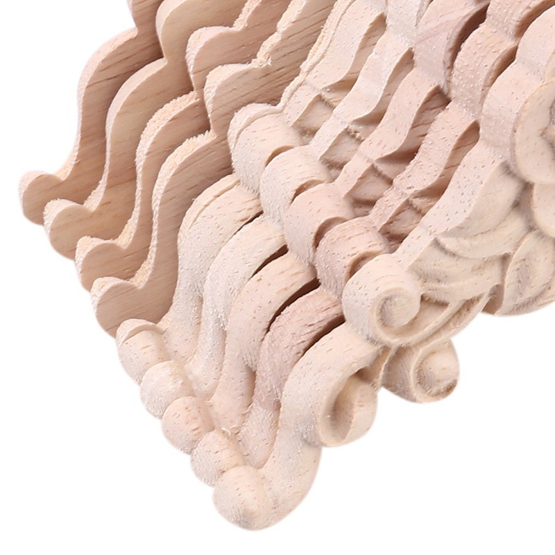 10 Miếng gỗ điêu khắc hoa văn trang trí tủ