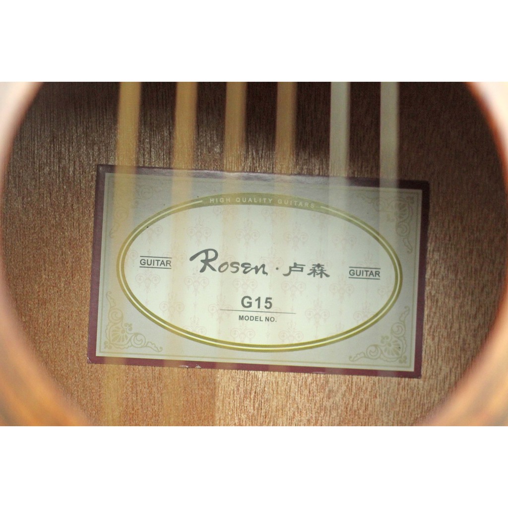 Đàn Guitar Acoustic Rosen Vàng G15 -Tặng Kèm khóa học của guitarist Hiển Râu và đầy đủ phụ kiện