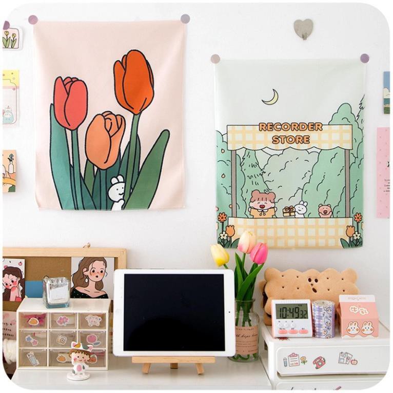 ( VTN ) Tranh vải treo tường trang trí họa tiết in độc đáo dễ thương | BigBuy360 - bigbuy360.vn