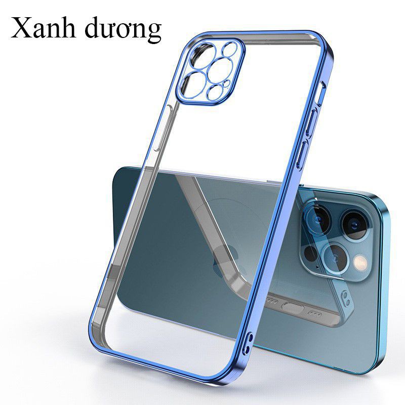 Ốp lưng iPhone 12 Pro Max Ốp viền màu lưng trong bảo vệ camera chính hãng KST Design