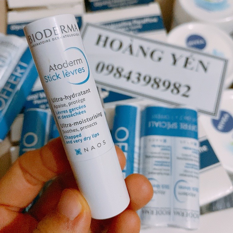 [1 CÂY] Son dưỡng môi khô nứt nẻ Bioderma Atoderm Stick Levres 4g - Hàng Chính Hãng Pháp