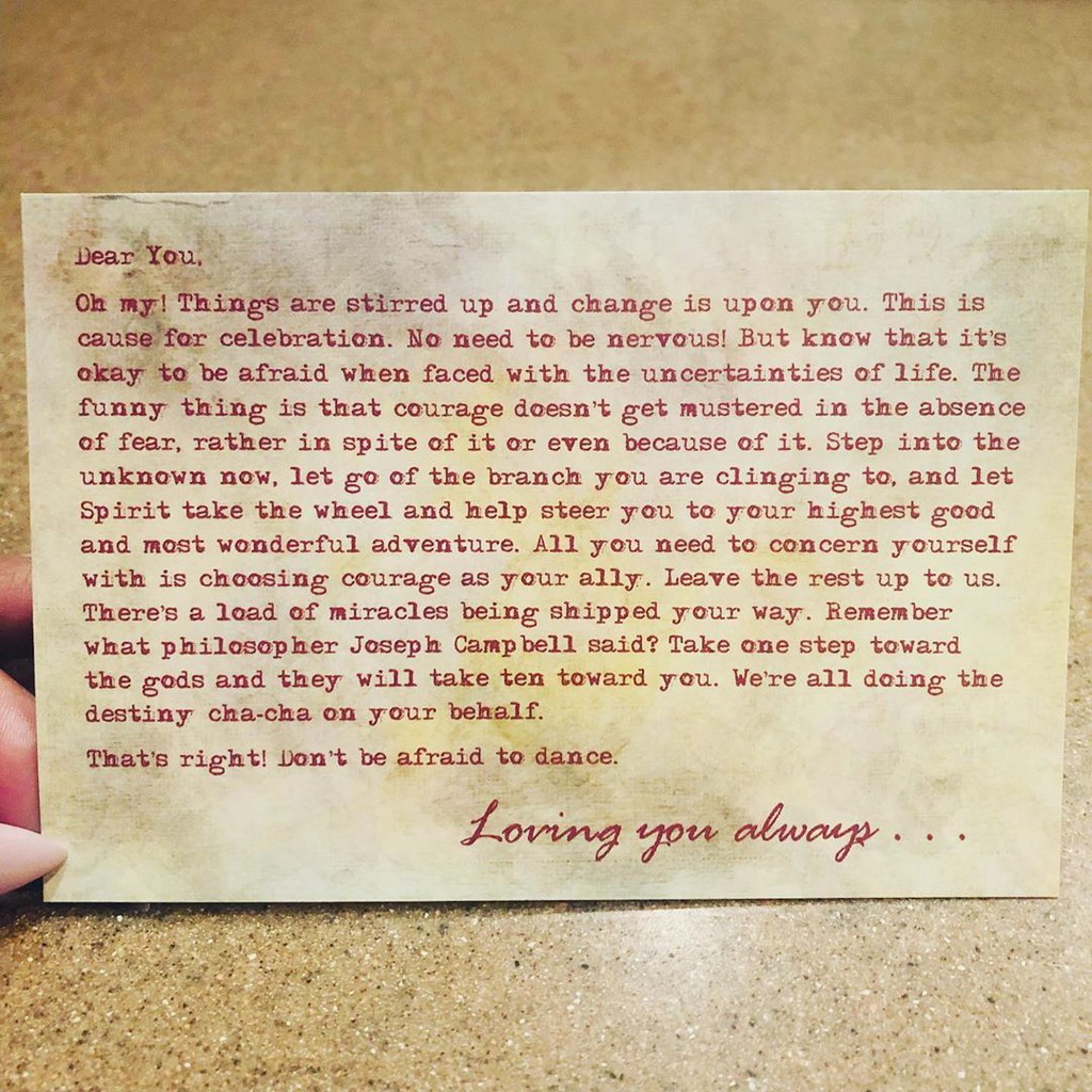 Bài Postcards from Spirit