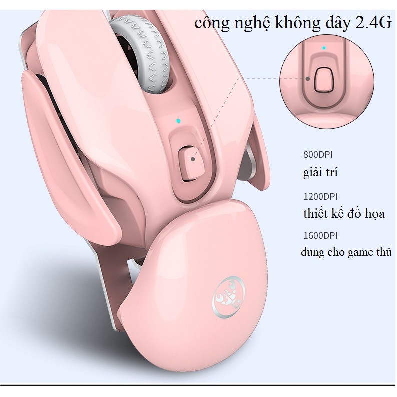 Chuột bluetooth ❤️FREESHIP❤️Chuột không dây hình con tôm độc lạ - Chuột máy tính không dây hàng nhập khẩu
