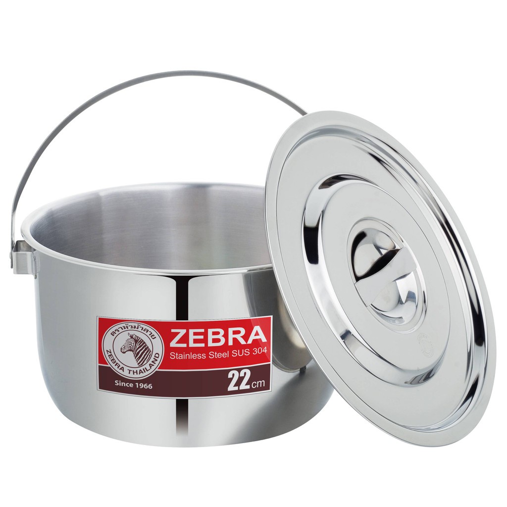 Thố inox Indian 1 đáy 22cm 4L Zebra 170022