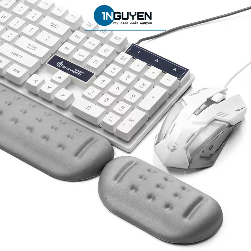 Thanh Kê Tay Gõ Bàn Phím Đệm Silicon Boona hỗ trợ chống mỏi cổ tay khi sử dụng máy tính lâu