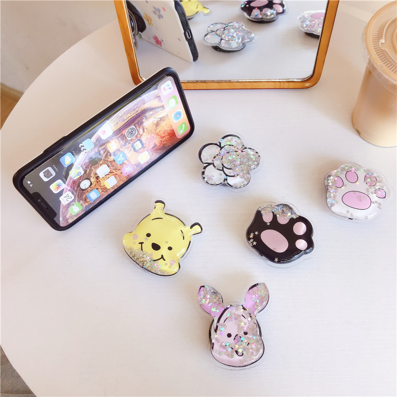 Giá đỡ điện thoại thiết kế hình chuột Mickey/ Kaws dễ thương tùy chọn