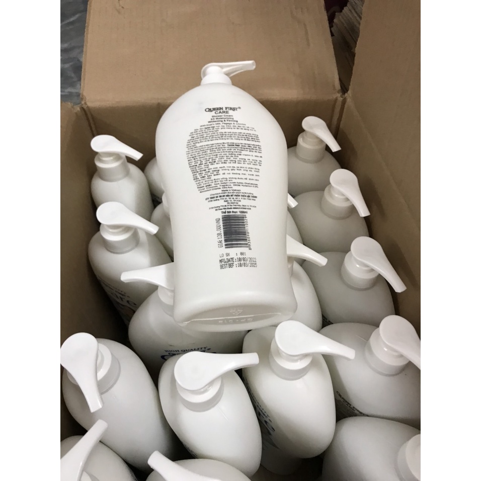 COMBO 2 Chai Sữa Tắm Dê White Care 9X 1200ml Sáng Mịn Hơn Thơm Lâu Hơn