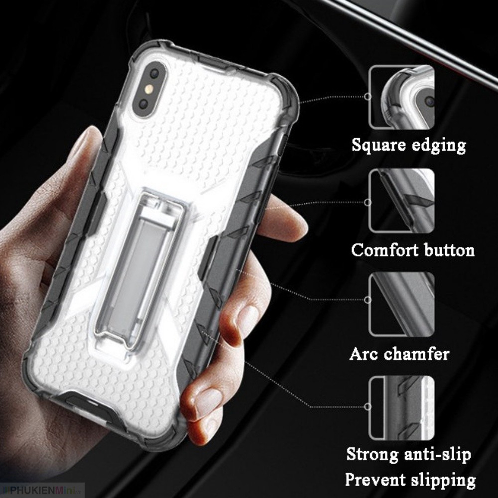 Ốp lưng chống sốc tổ ong kèm chân chống dựng cho iPhone 7 / iPhone 8 giá rẻ