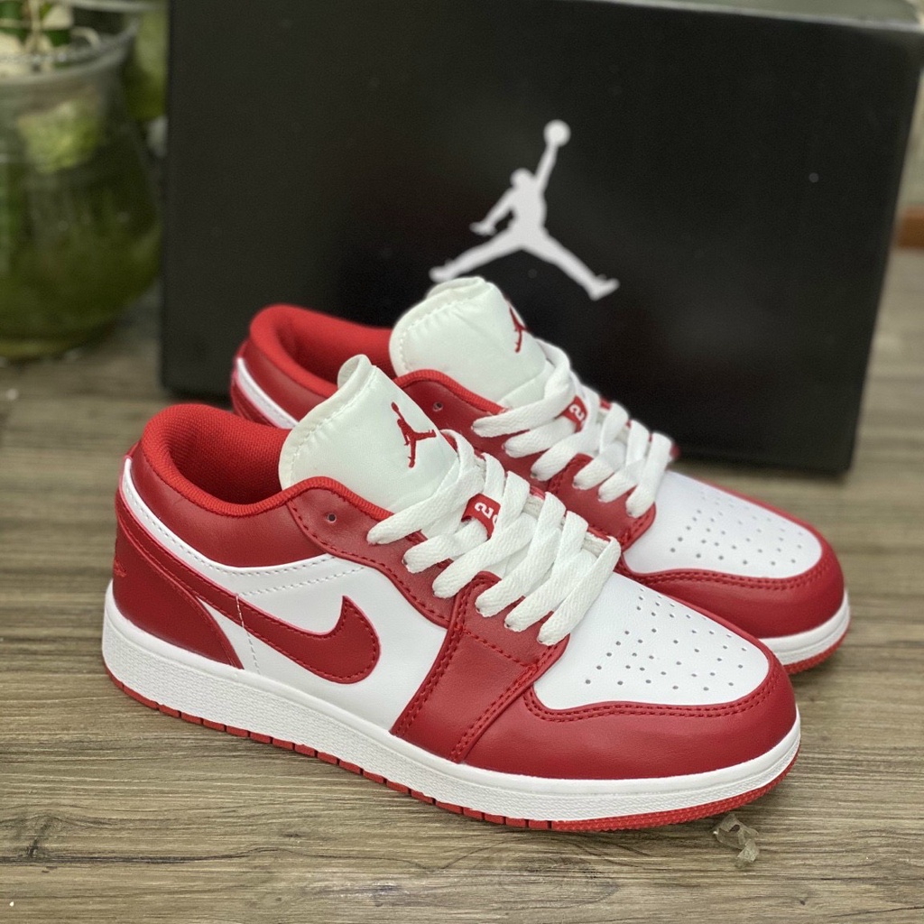 Giày thể thao nữ Ngô Thắng J.D đỏ trắng thấp trẻ trung, sneaker đi chơi thoải mãi
